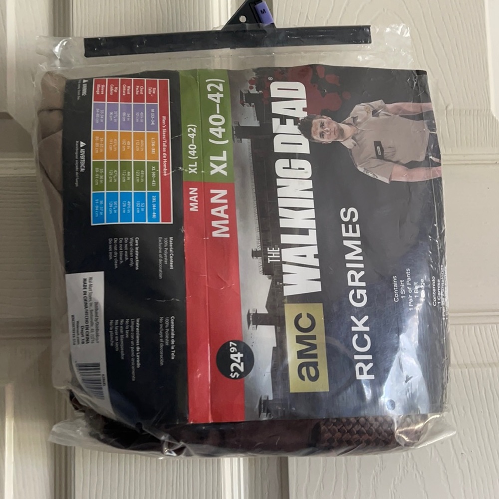 NEW RICK GRIMES THE WALKING DEAD COSTUME SIZE XL 40-42